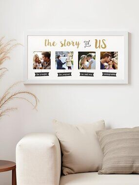 NWT Kate & Milo The Story of Us Wedding Collage Frame 4x4 Photos